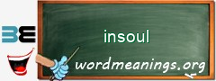 WordMeaning blackboard for insoul